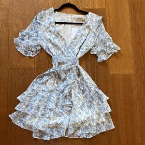 Gorgeous sabo skirt ruffle mini dress aus 8 usa small sweet pot. Floral toile